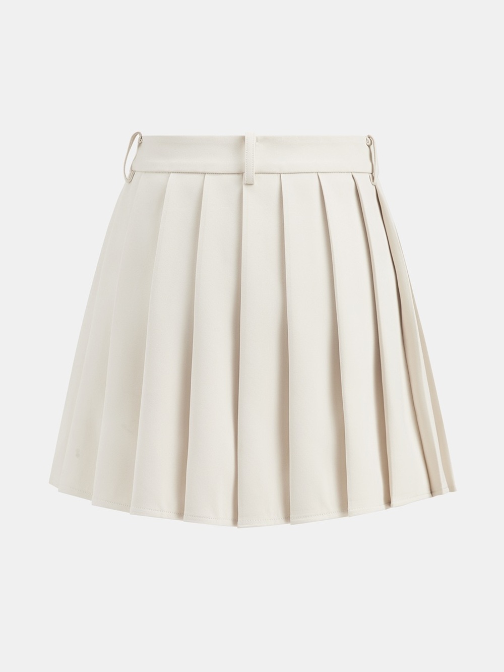 Commense Belted Waistcoat Vest & Pleated Mini Skirt Set - Picture 6 of 8